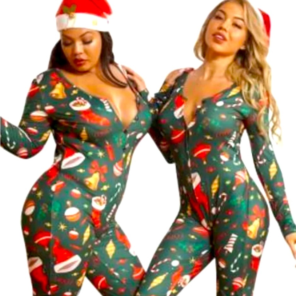 Fun Christmas onesies for women